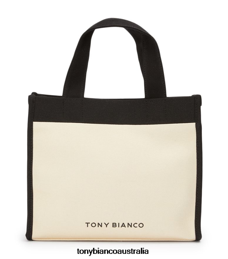 Tony Bianco | Women Black/Beige Teagan Tote Bag DD6F6J675
