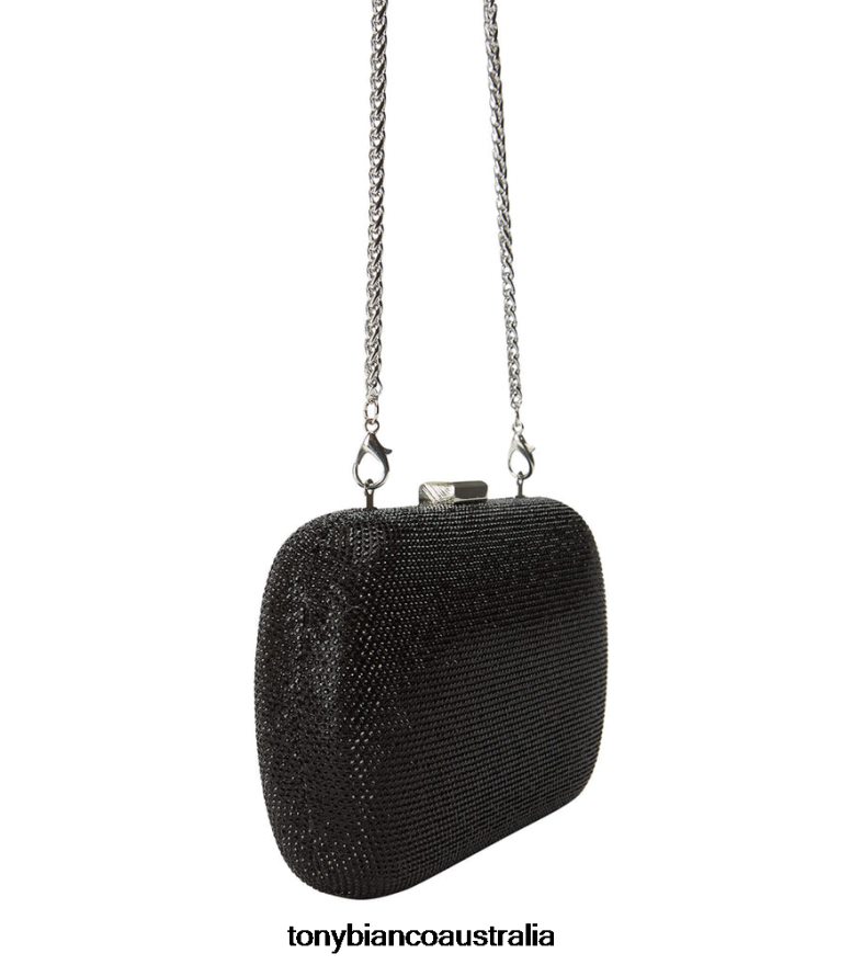 Tony Bianco | Women Black Crystal Cori Clutch DD6F6J309