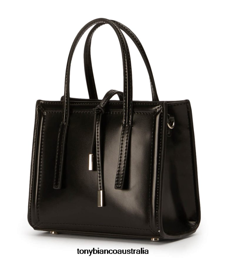 Tony Bianco | Women Black Hi Shine Dani Mini Handbags DD6F6J697