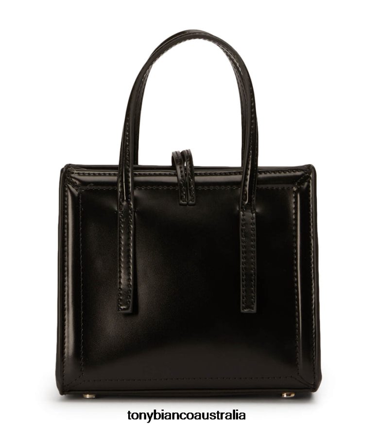 Tony Bianco | Women Black Hi Shine Dani Mini Handbags DD6F6J697