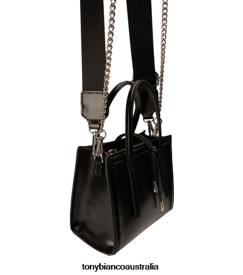 Tony Bianco | Women Black Hi Shine Dani Mini Handbags DD6F6J697