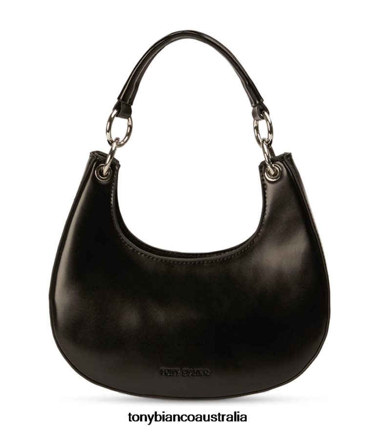 Tony Bianco | Women Black Hi Shine Talia Mini Handbags DD6F6J686