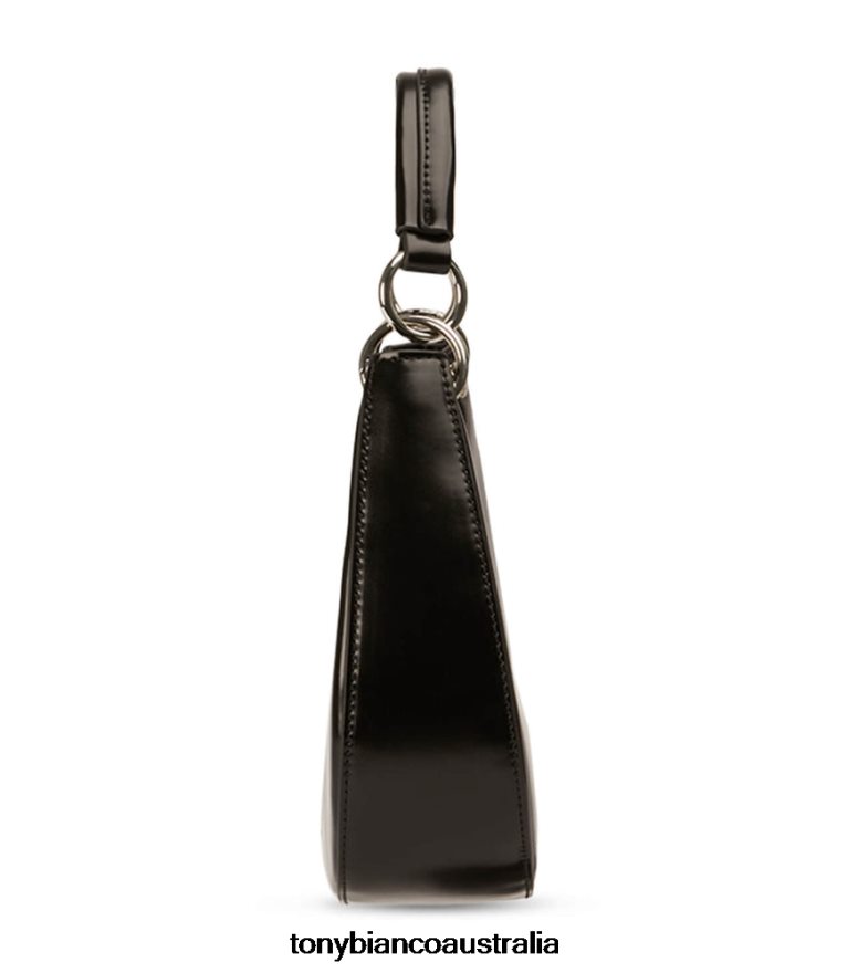 Tony Bianco | Women Black Hi Shine Talia Mini Handbags DD6F6J686