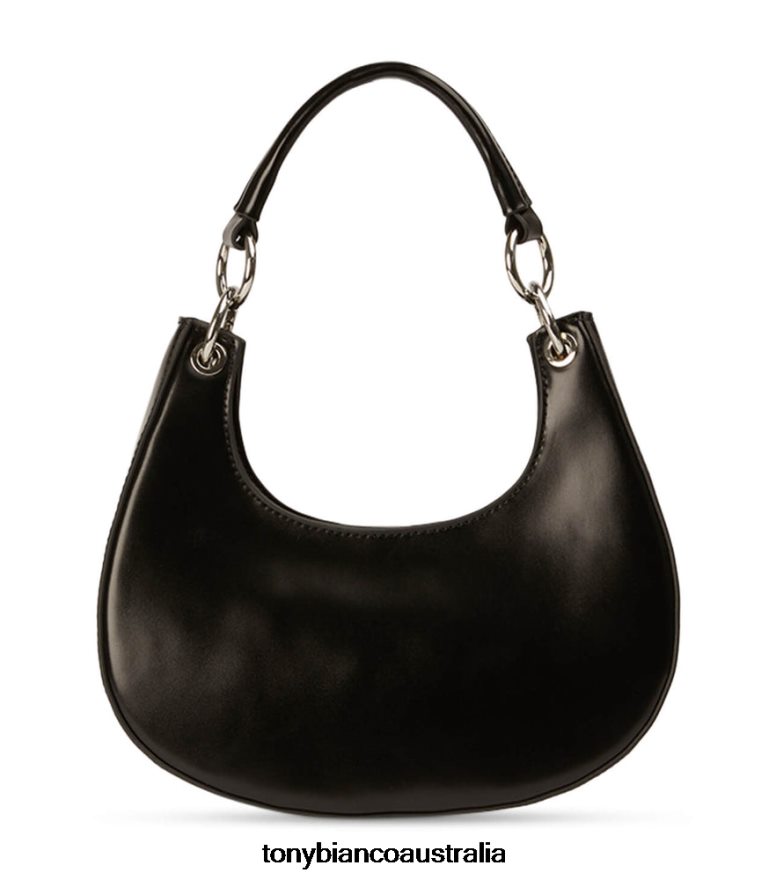 Tony Bianco | Women Black Hi Shine Talia Mini Handbags DD6F6J686