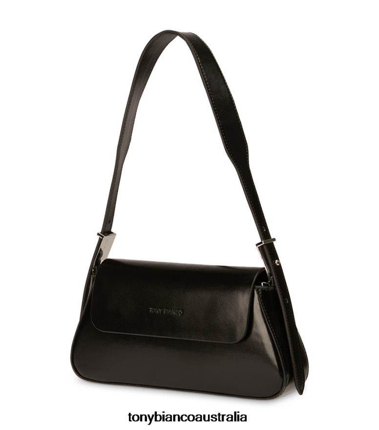 Tony Bianco | Women Black Hi Shine Villa Shoulder Bag DD6F6J685