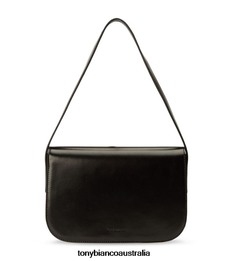 Tony Bianco | Women Black Leather Cecil Shoulder Bag DD6F6J704