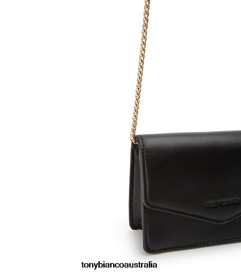 Tony Bianco | Women Black Leather Dayna Cross Body Bag DD6F6J701