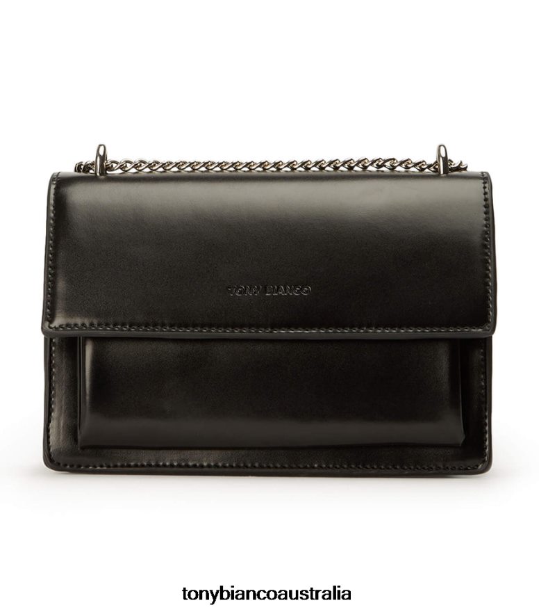 Tony Bianco | Women Black Leather Desire Cross Body Bag DD6F6J702