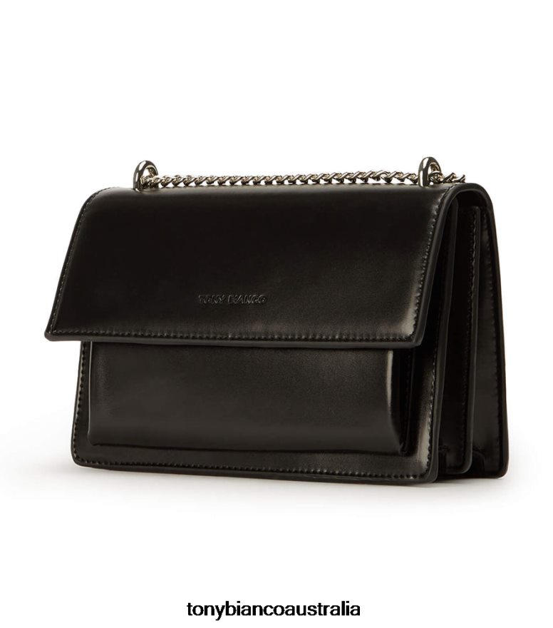 Tony Bianco | Women Black Leather Desire Cross Body Bag DD6F6J702