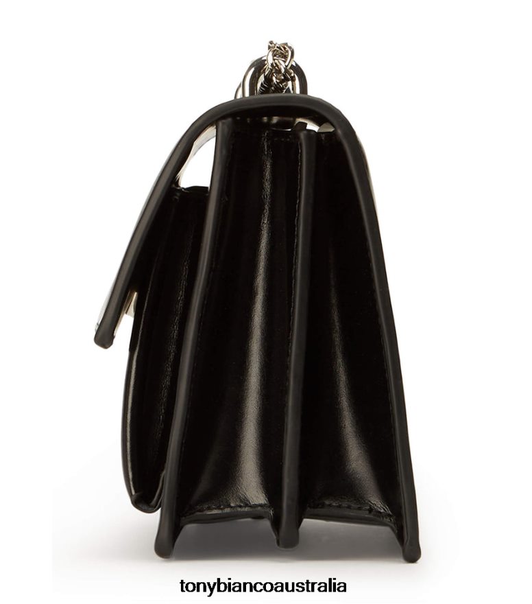 Tony Bianco | Women Black Leather Desire Cross Body Bag DD6F6J702