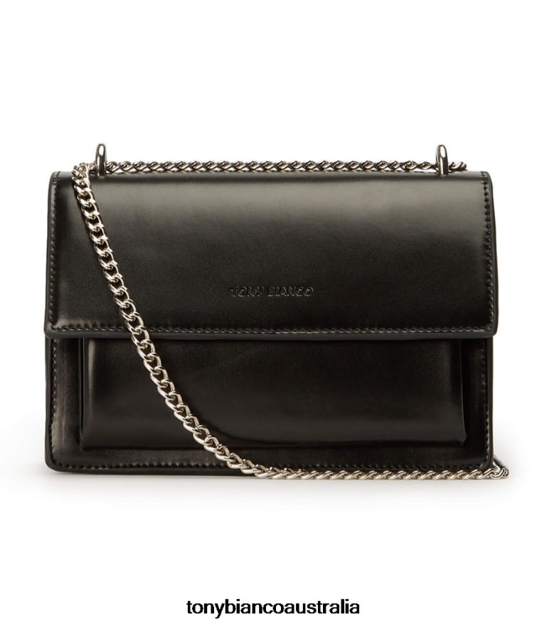 Tony Bianco | Women Black Leather Desire Cross Body Bag DD6F6J702