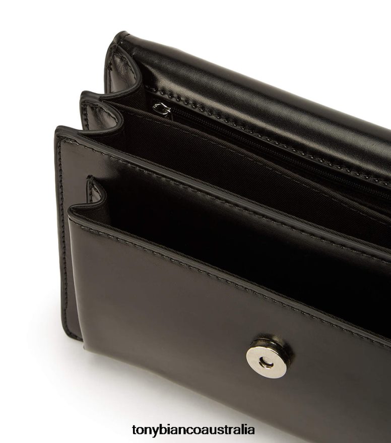 Tony Bianco | Women Black Leather Desire Cross Body Bag DD6F6J702