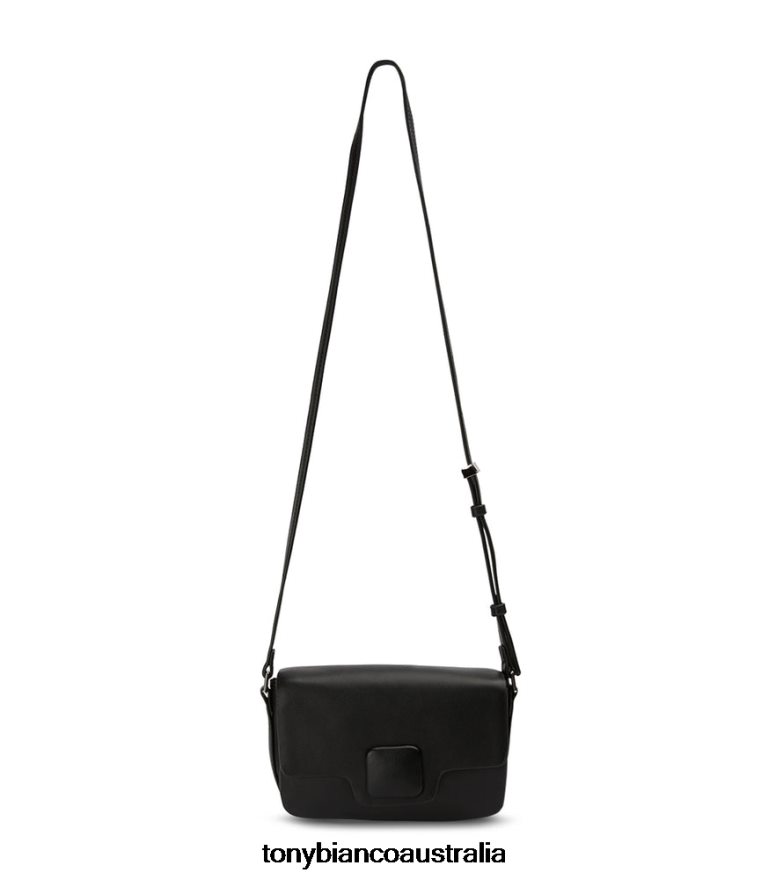 Tony Bianco | Women Black Leather Glinda Cross Body Bag DD6F6J695