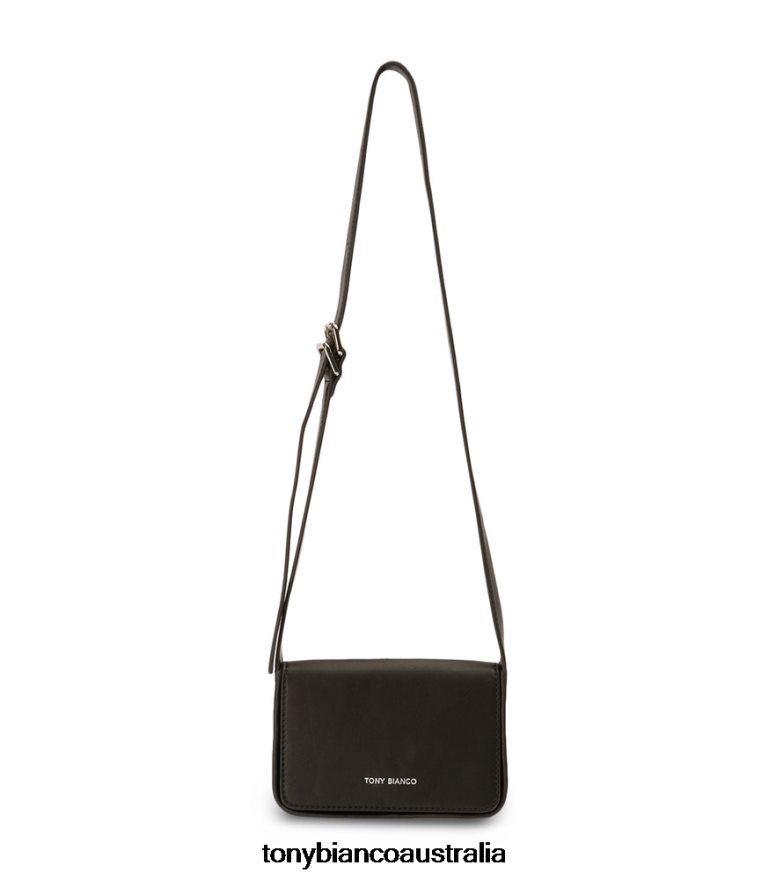 Tony Bianco | Women Black Leather Janey Shoulder Bag DD6F6J673