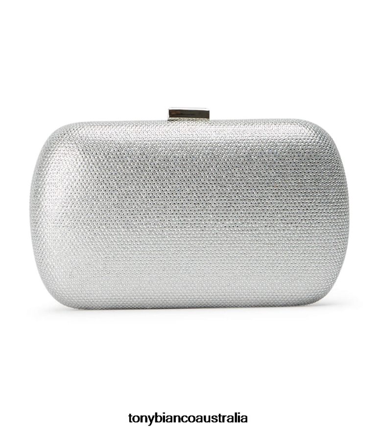 Tony Bianco | Women Silver Crystal Cori Clutch DD6F6J308