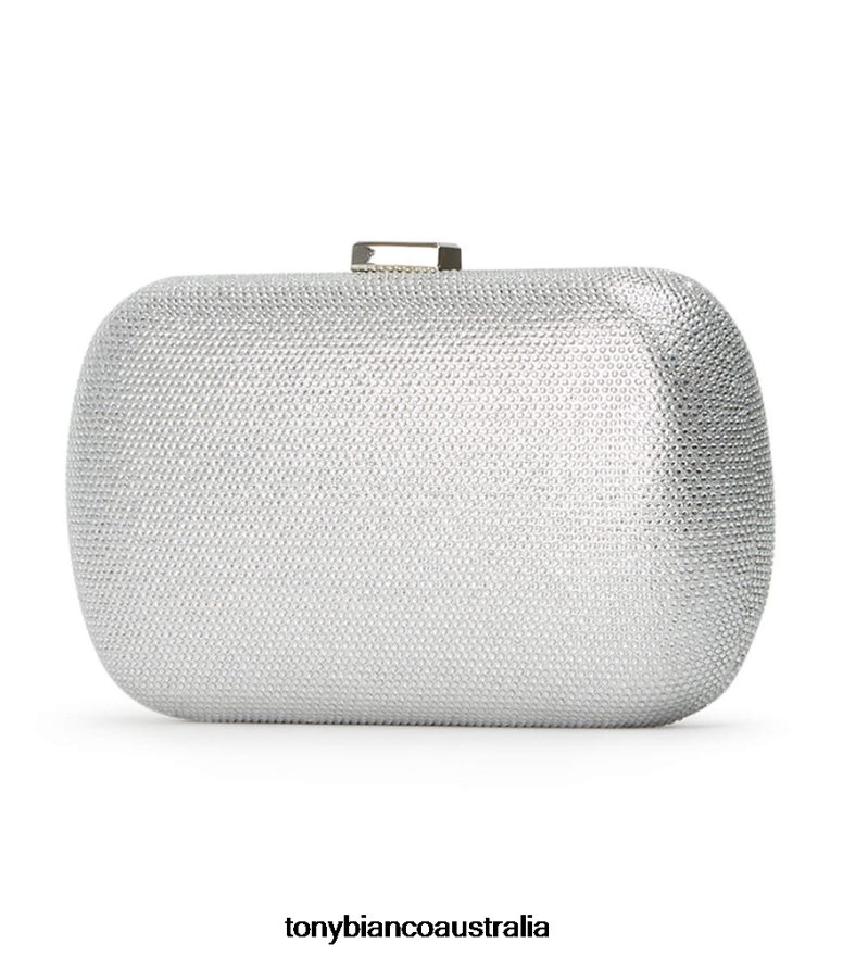 Tony Bianco | Women Silver Crystal Cori Clutch DD6F6J308