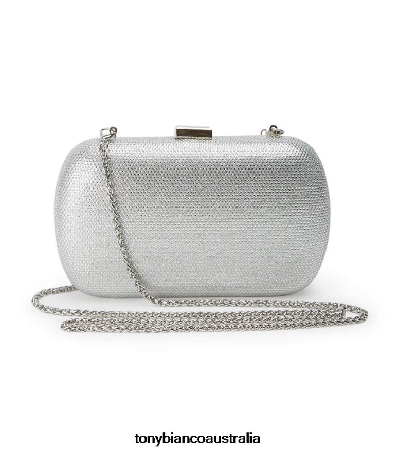 Tony Bianco | Women Silver Crystal Cori Clutch DD6F6J308