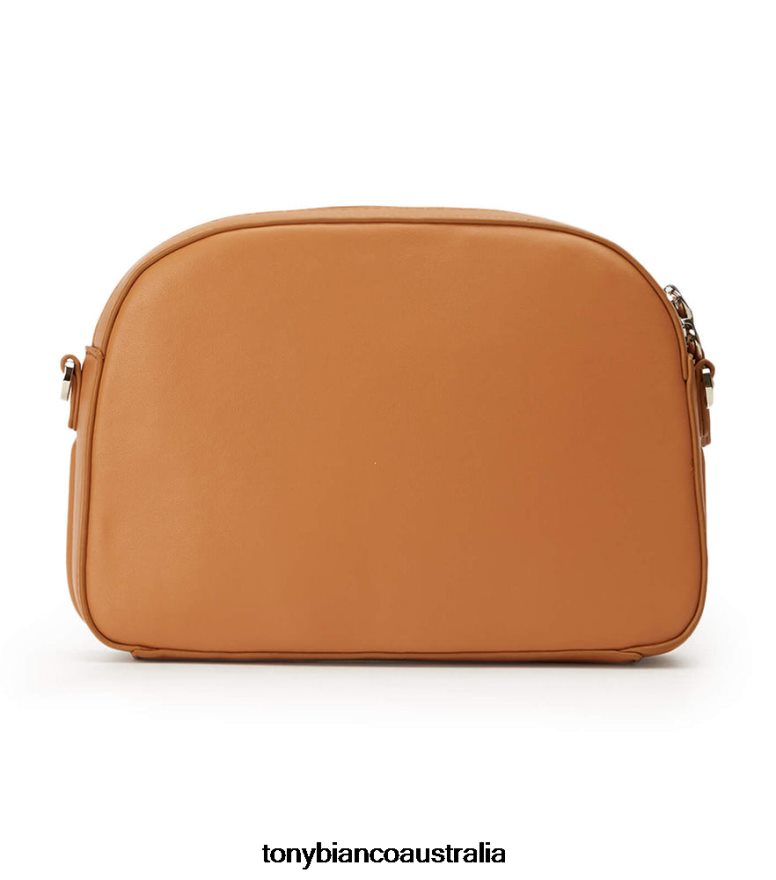Tony Bianco | Women Tan Leather Woodstoc Cross Body Bag DD6F6J708