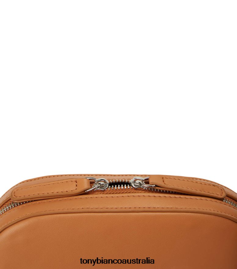 Tony Bianco | Women Tan Leather Woodstoc Cross Body Bag DD6F6J708