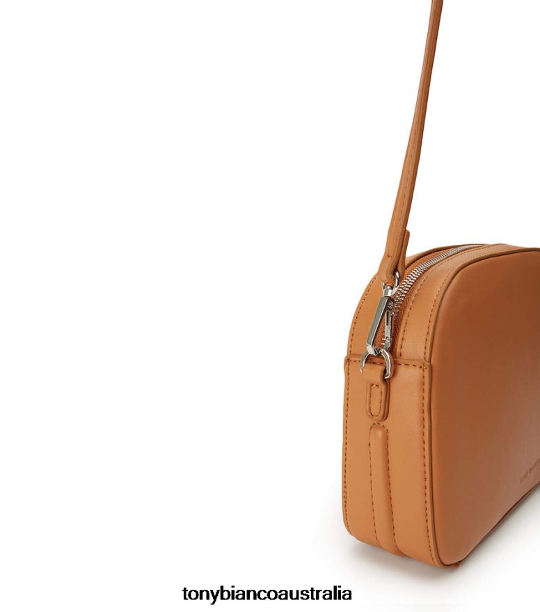 Tony Bianco | Women Tan Leather Woodstoc Cross Body Bag DD6F6J708