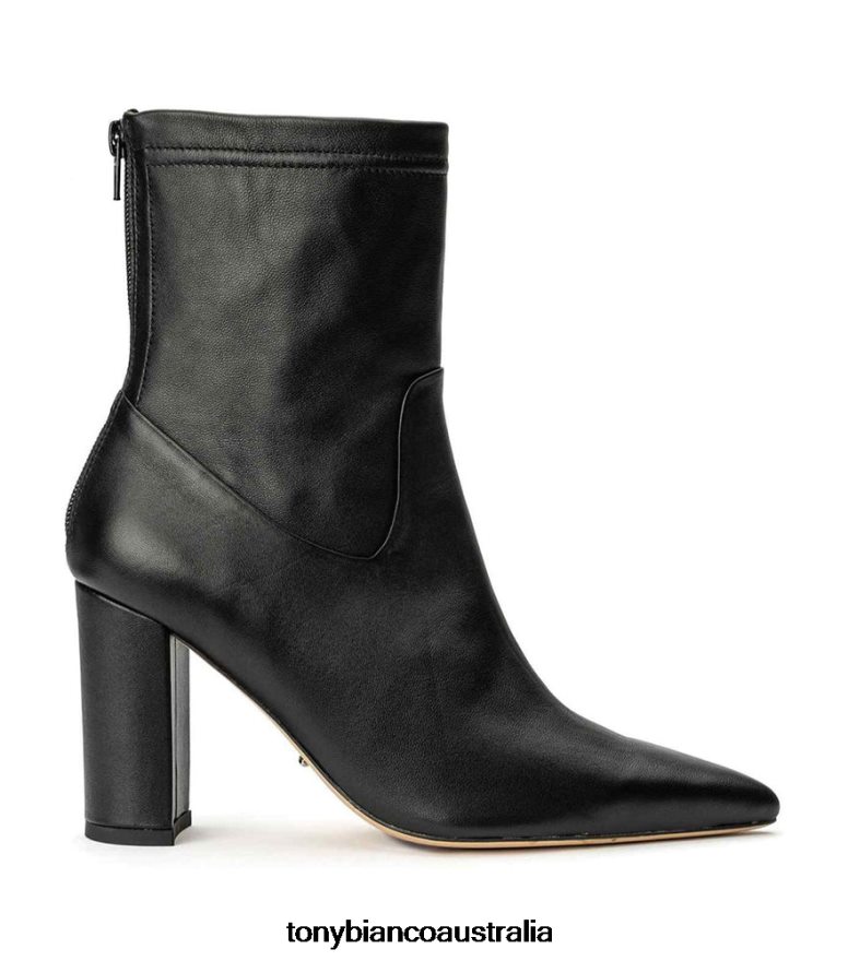 Tony Bianco | Women Black Nappa Ellie Ankle Boots DD6F6J529