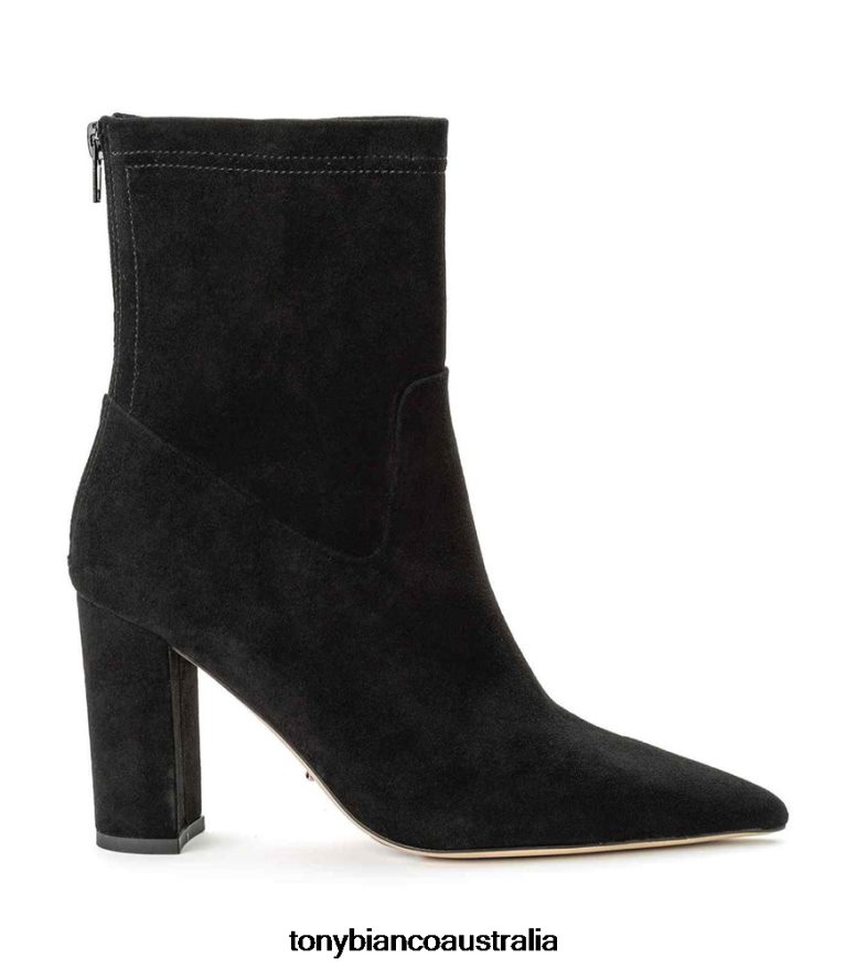 Tony Bianco | Women Black Suede Ellie Ankle Boots DD6F6J553