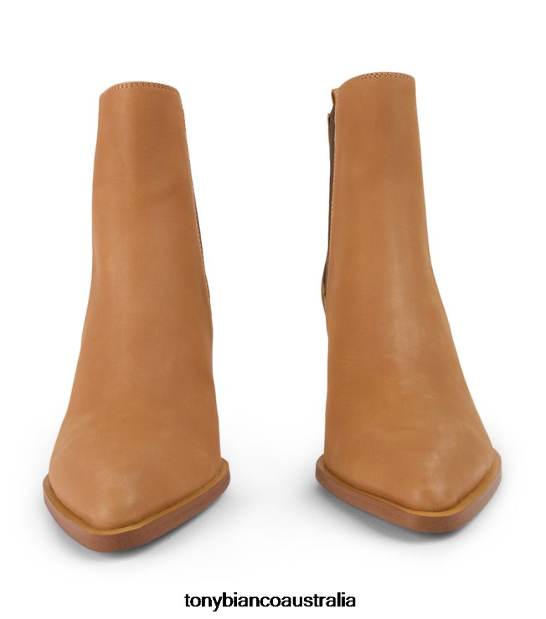 Tony Bianco | Women Caramel Diesel/Choc Wax Piston Ankle Boots DD6F6J493