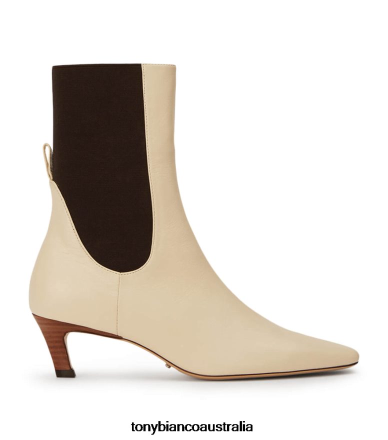 Tony Bianco | Women Ecru Venice Verona Ankle Boots DD6F6J503