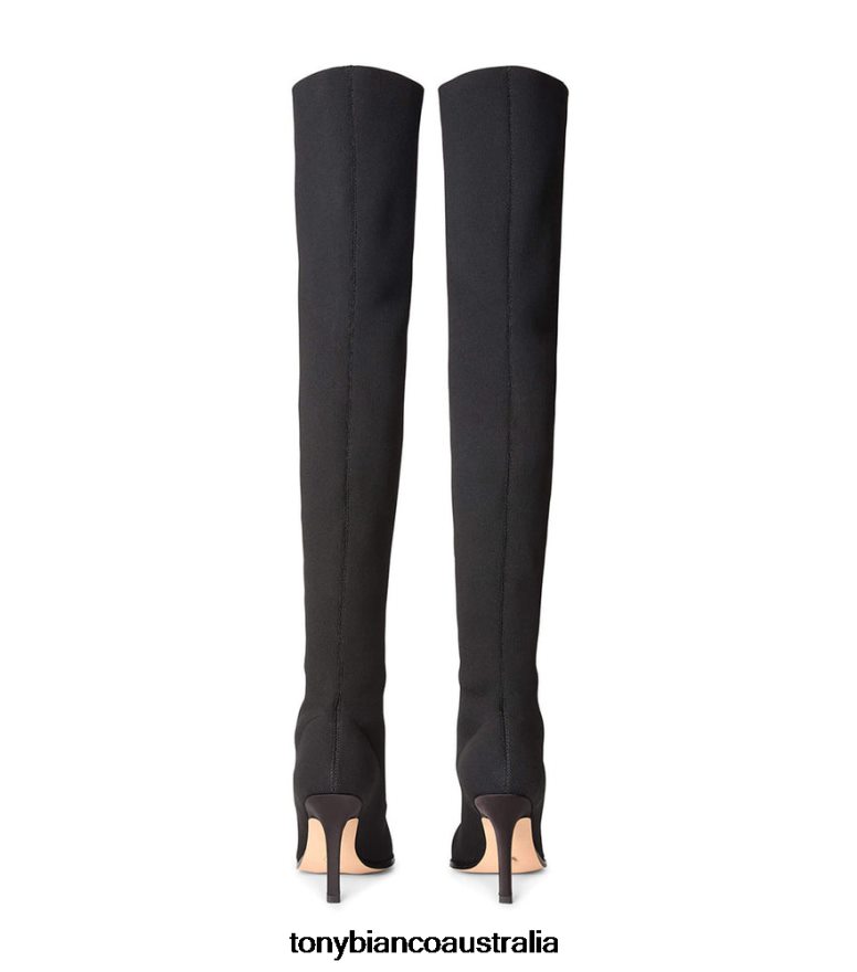 Tony Bianco | Women Black Sock Knit Kori Long Boots DD6F6J567