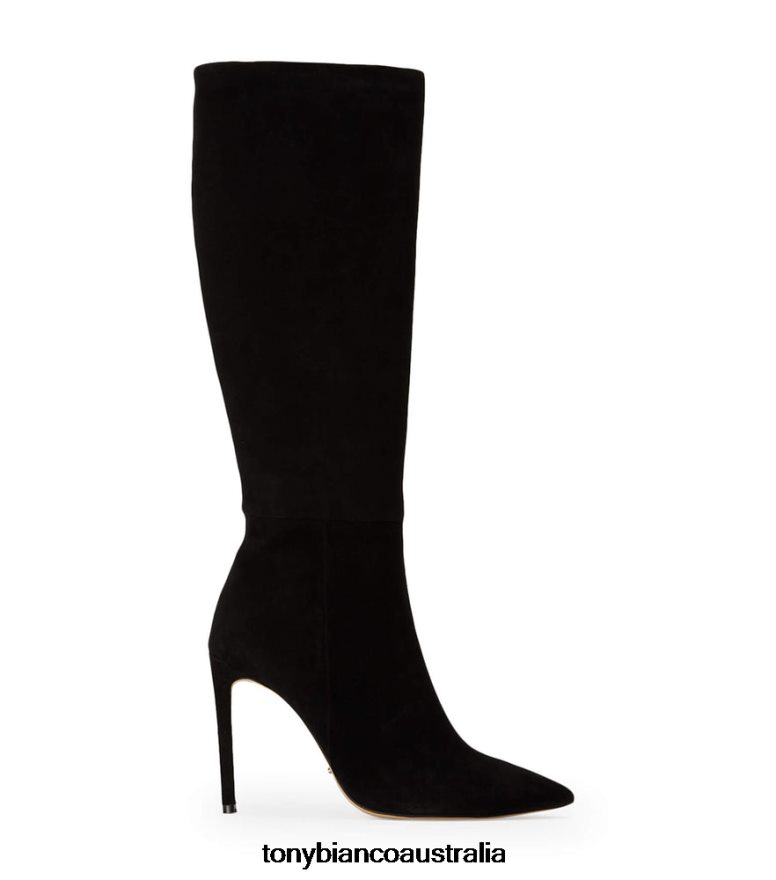 Tony Bianco | Women Black Suede Apollo Calf Boots DD6F6J467