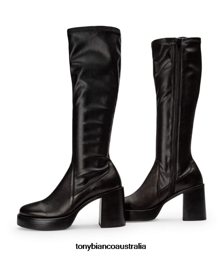 Tony Bianco | Women Black Venice/Black Venezia Tibby Calf Boots DD6F6J448