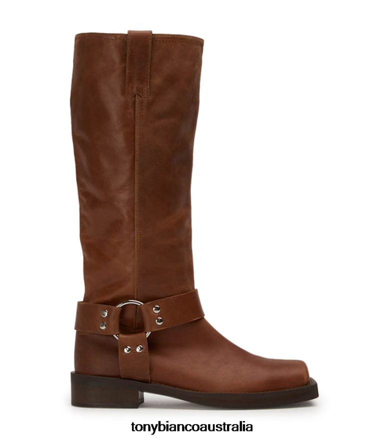 Tony Bianco | Women Cognac Biker Calf Boots DD6F6J560
