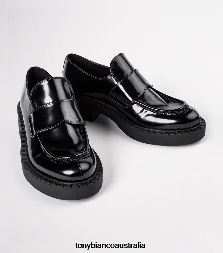 Tony Bianco | Women Black Hi Shine Corvette Casual Shoes DD6F6J591