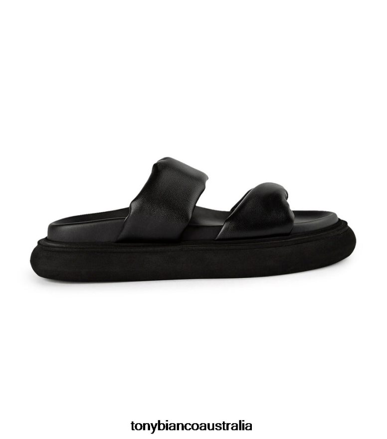 Tony Bianco | Women Black Nappa June Sandals DD6F6J639