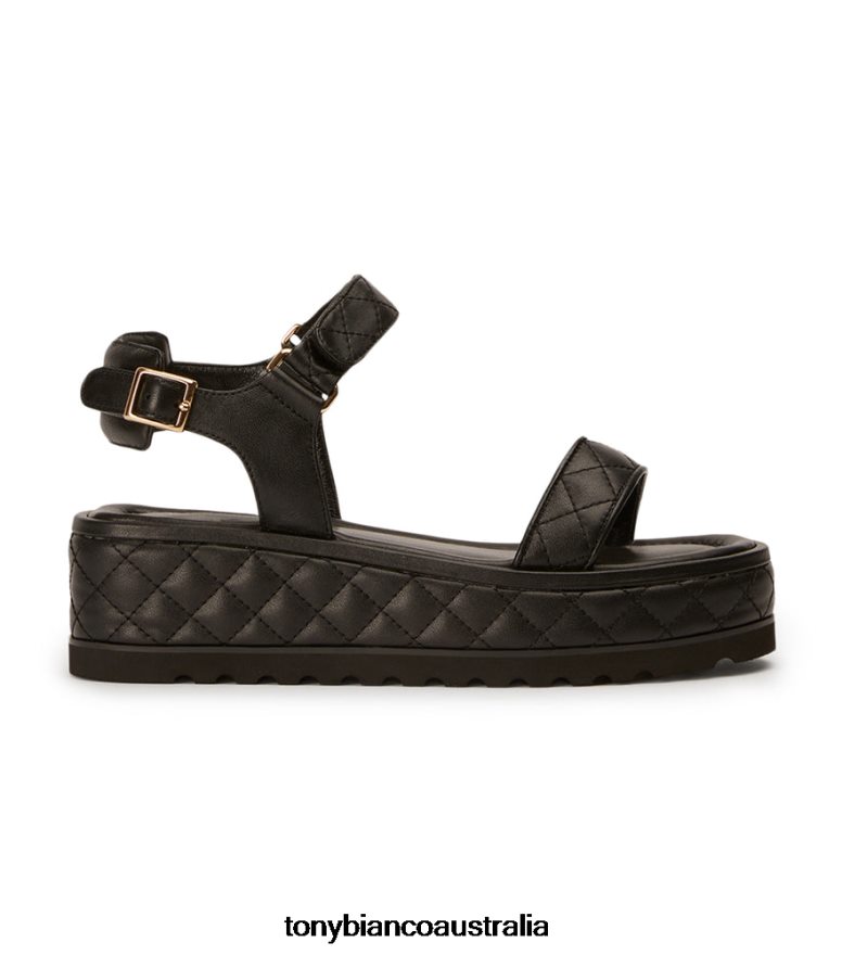 Tony Bianco | Women Black Nappa Zahara Sandals DD6F6J607