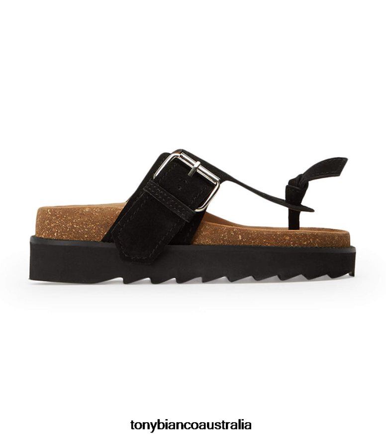 Tony Bianco | Women Black Suede Marlo Sandals DD6F6J671