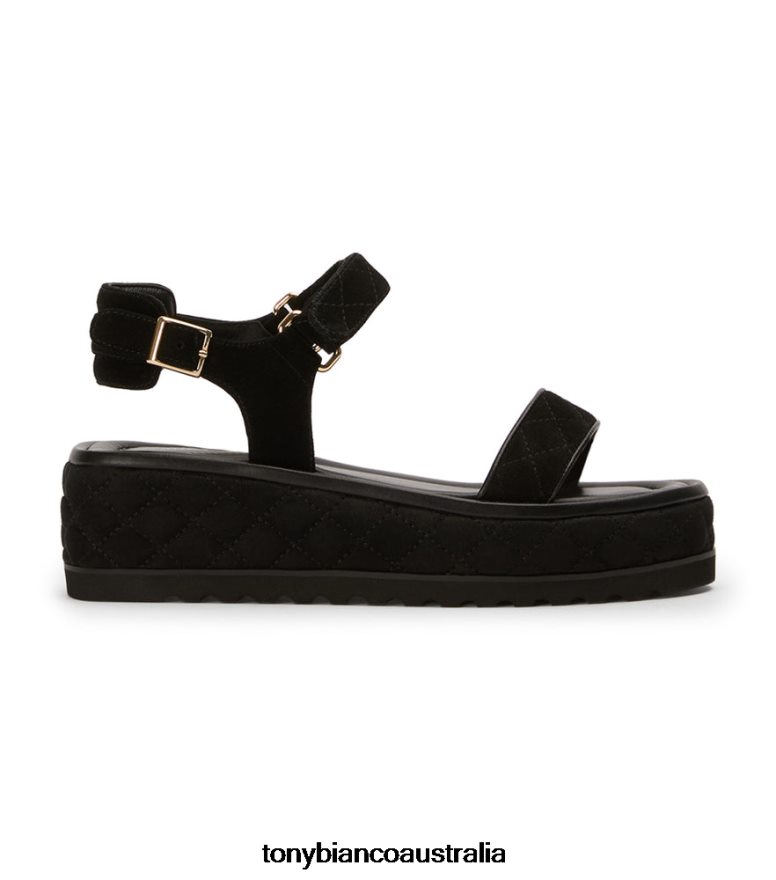 Tony Bianco | Women Black Suede Zahara Sandals DD6F6J606