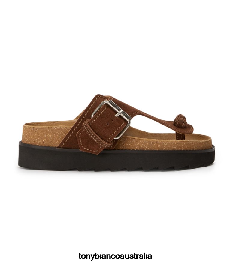 Tony Bianco | Women Choc Suede Marlo Sandals DD6F6J661