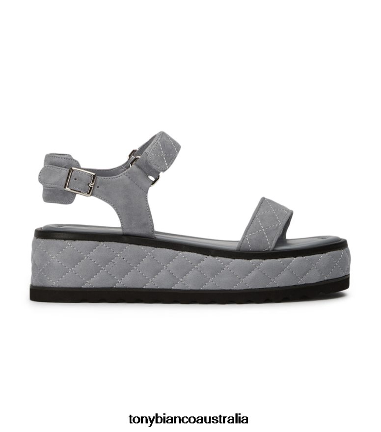 Tony Bianco | Women Steel Grey Suede Zahara Sandals DD6F6J605