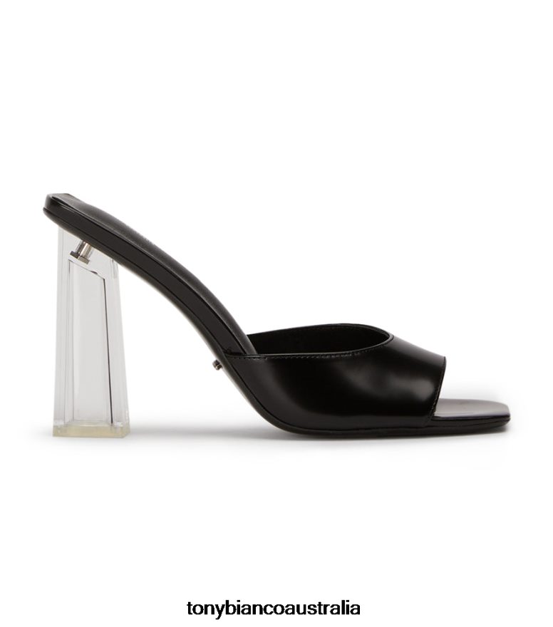 Tony Bianco | Women Black Hi Shine/Clear Naja Heels DD6F6J223