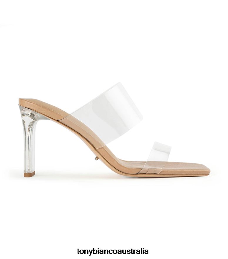 Tony Bianco | Women Clear Vinylite/Skin Nappa Chicago Heels DD6F6J219