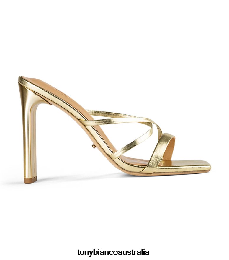 Tony Bianco | Women Gold Nappa Metallic Fior Heels DD6F6J351