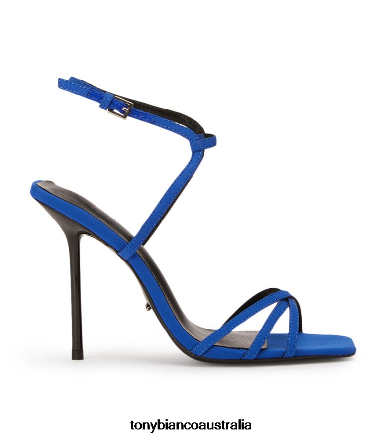 Tony Bianco | Women Azure Crepe Nomad Heels DD6F6J136