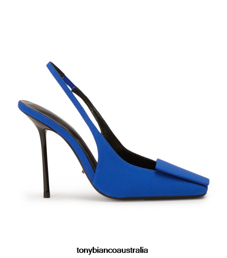 Tony Bianco | Women Azure Crepe Rue Heels DD6F6J132
