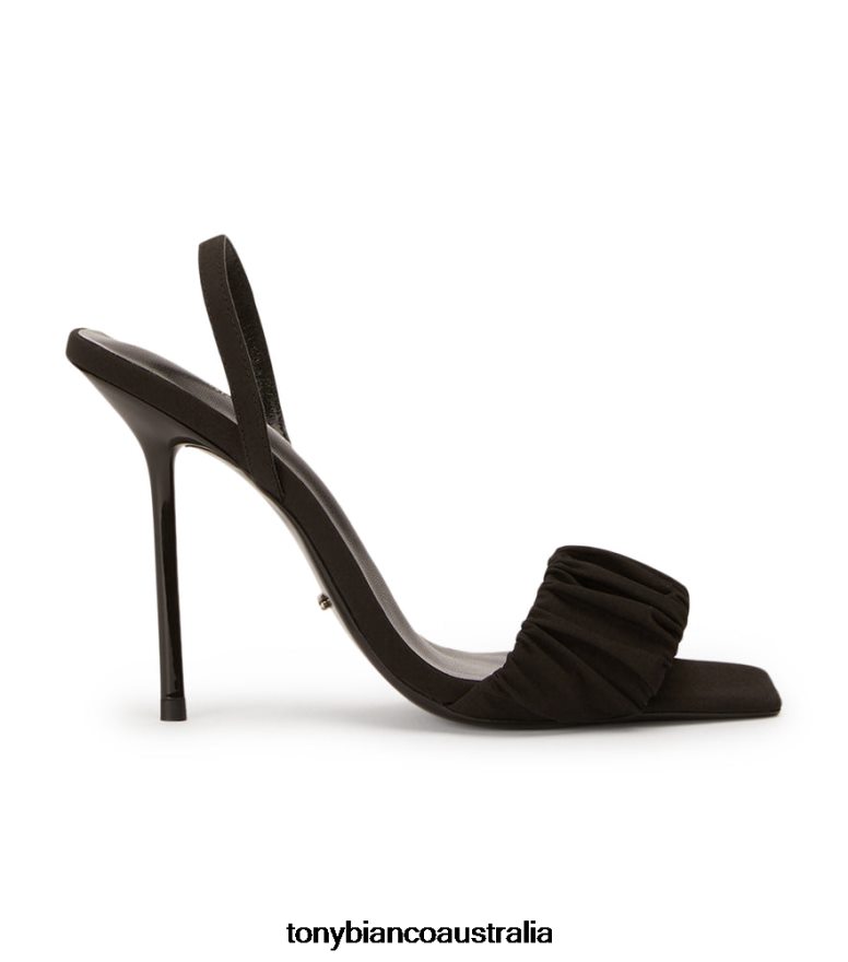 Tony Bianco | Women Black Crepe Nixon Heels DD6F6J154