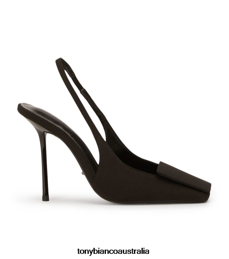 Tony Bianco | Women Black Crepe Rue Heels DD6F6J131