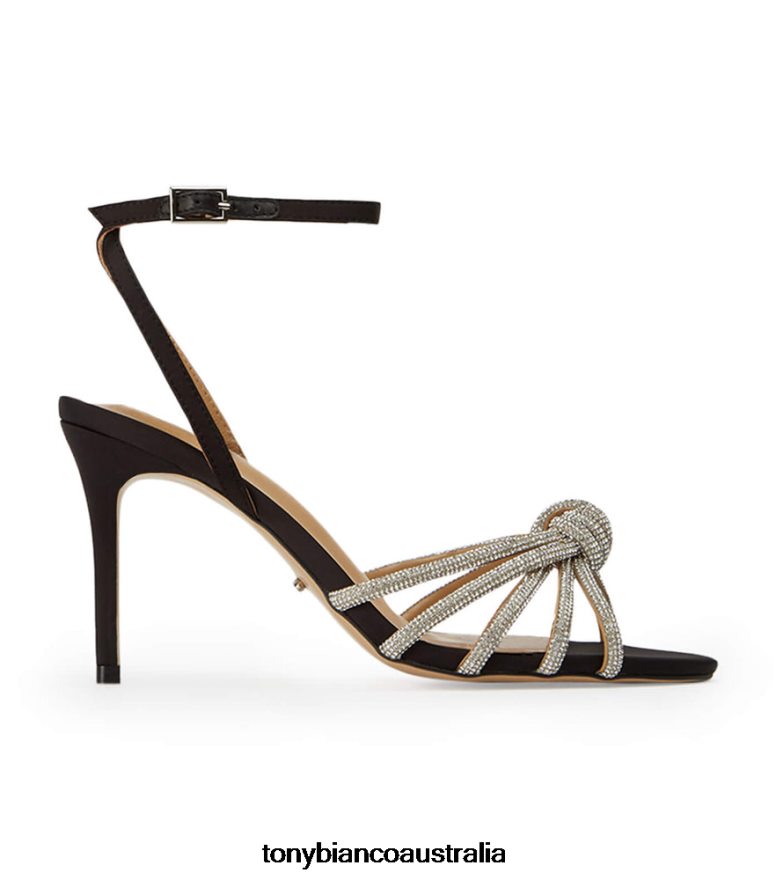 Tony Bianco | Women Black Satin Helena Heels DD6F6J84