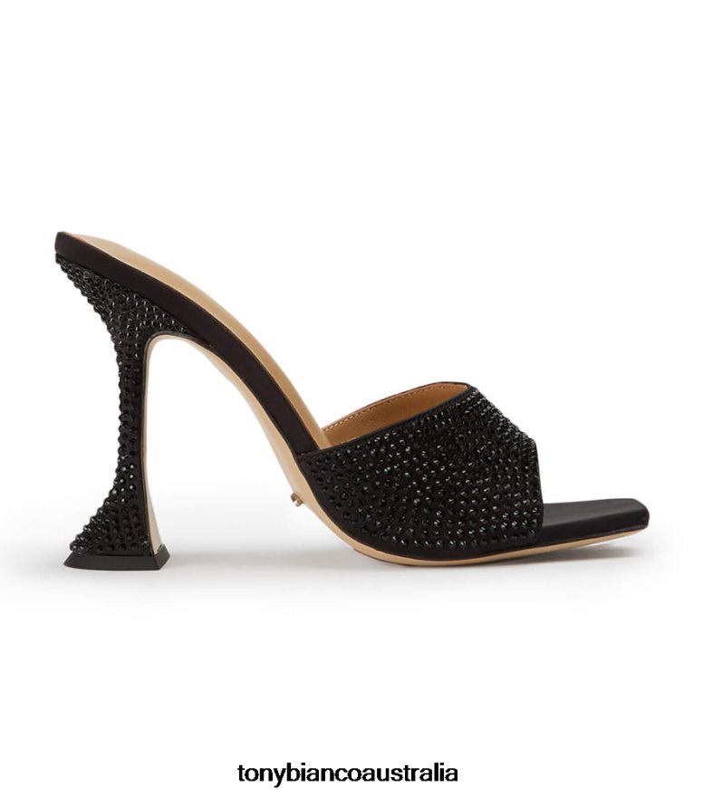 Tony Bianco | Women Black Satin Serri Heels DD6F6J162