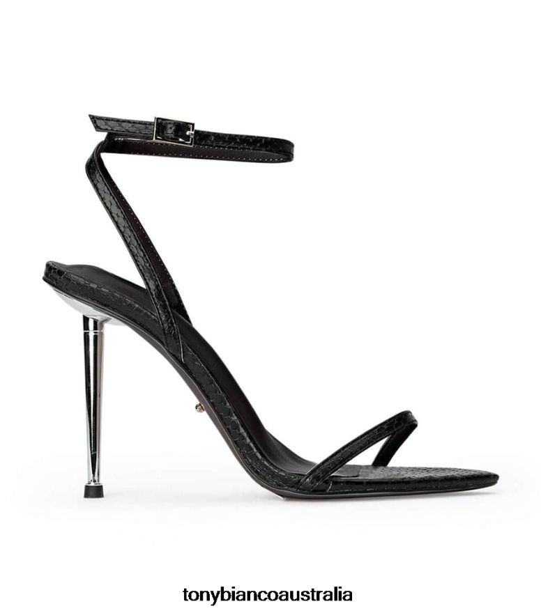 Tony Bianco | Women Black Snake Myra Heels DD6F6J105