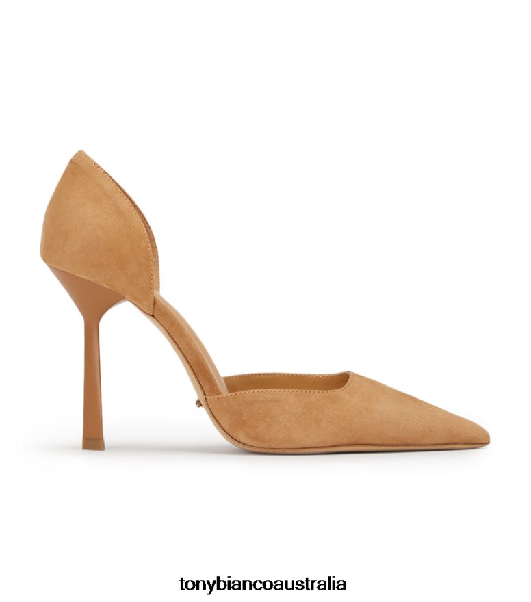 Tony Bianco | Women Butterscotch Suede Gala Heels DD6F6J319